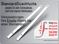 StandardDuschFuchs magnetisch, individuelle Längenanpassung