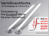 VarioDuschFuchs mit Saugnapf