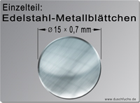 Edelstahl-Metallblättchen