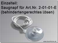 Saugnapf für behindertengerechte Bedienung